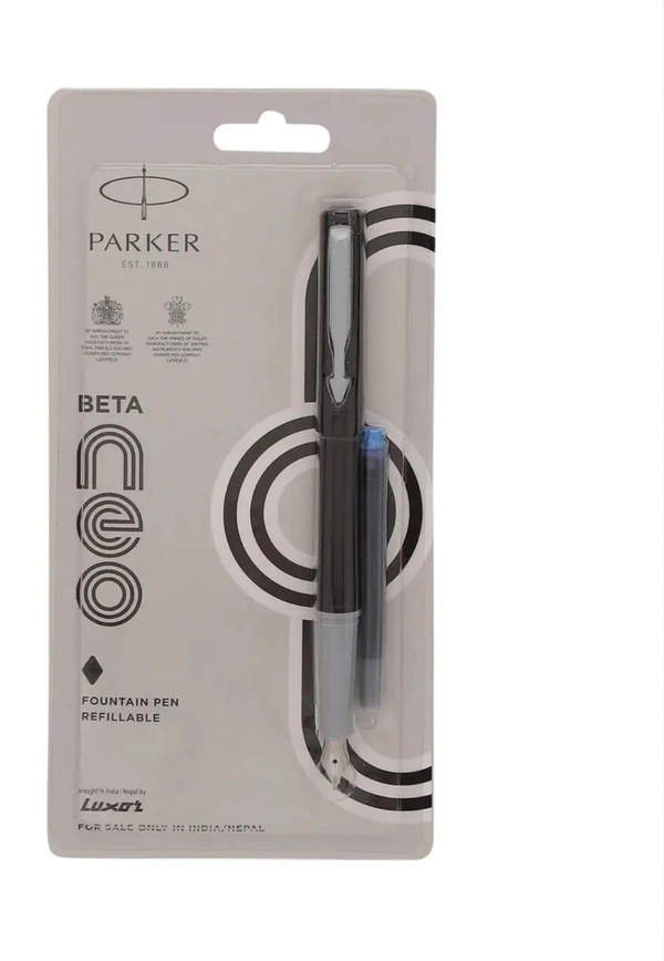 PARKER   BETA NEO FOUNTAIN PEN WITH COATED CLIP - Black