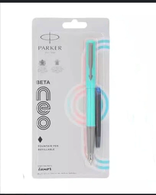 PARKER  BETA NEO PASTEL FOUNTAIN PEN WITH COATED CLIP - Blue Chalk
