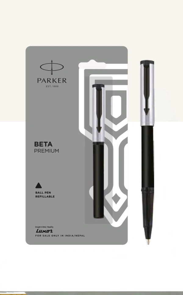 PARKER  BETA PREMIUM BALL PEN WITH COATED CLIP - Silver