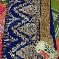 Khatupati Synthetic Saree - Nevi Blue, 5.5 MTR