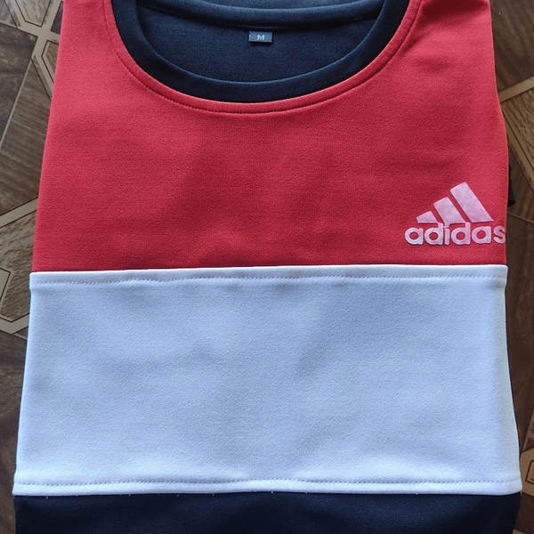 Adidas Round Neck Sports Tshirt - ASST, M