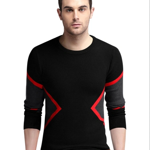 Seven Rocks Round Neck Tshirt  - Black, Regular