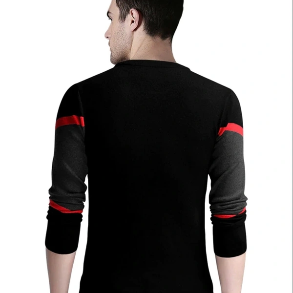Seven Rocks Round Neck Tshirt  - Black, Regular
