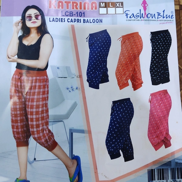 Fashion Blue Katrina Ladies Capri - ASST, L