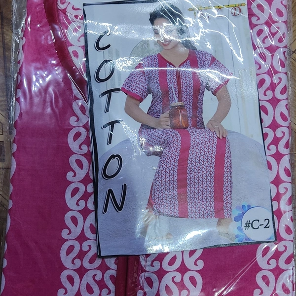 K.L.D Cotton Nighty - ASST, Regular