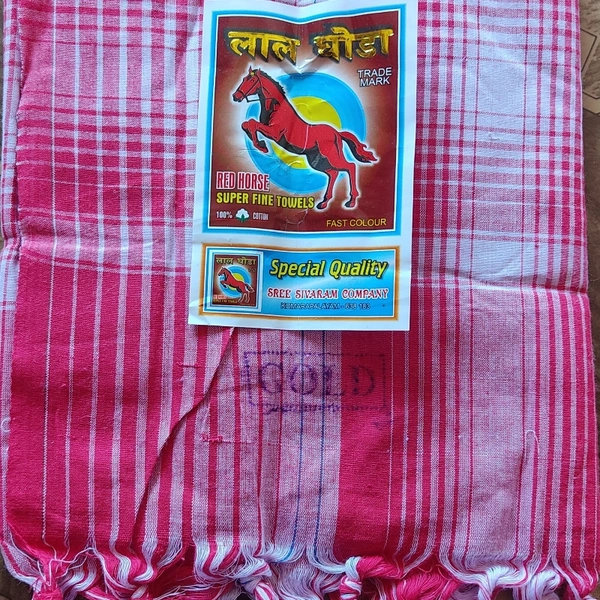 Red Horse Cotton Gamchha - ASST, 36-72