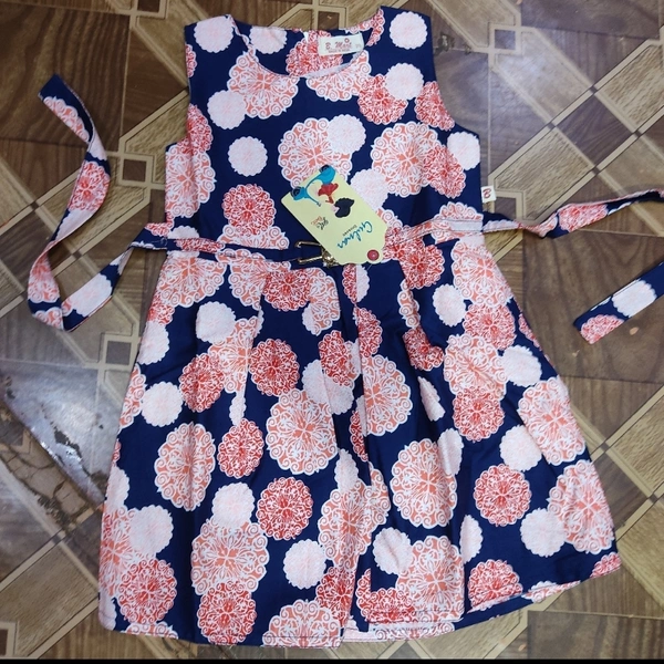 B.Mart Cut Sleeve Cotton Frock - ASST, 20