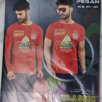 Pegan Round Neck Half T-shirts - ASST, XL