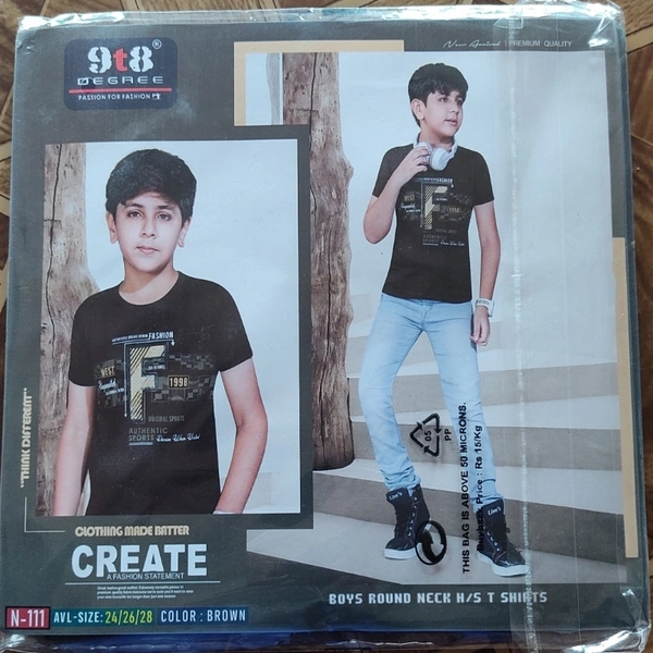 9t8 Degree Round Neck T-shirts - ASST, 24