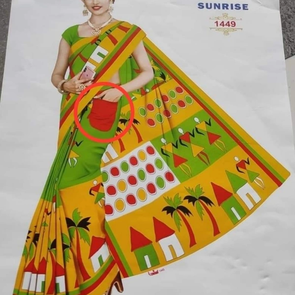 Kohinoor Sunrise Pocket Saree - ASST, 5.5 MTR