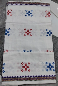 Sivakami Handloom Jagannath Cotton White Gamchha - ASST, 2.25 MTR