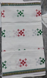 Sivakami Handloom Jagannath Cotton White Gamchha - ASST, 2.25 MTR