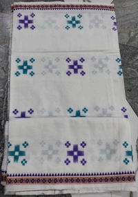Sivakami Handloom Jagannath Cotton White Gamchha - ASST, 2.25 MTR
