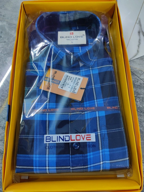 Blind Love Sparko Check Full Shirt - ASST, L