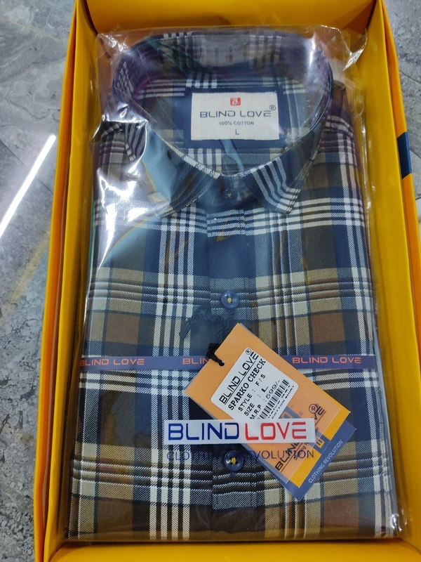 Blind Love Sparko Check Full Shirt - ASST, L