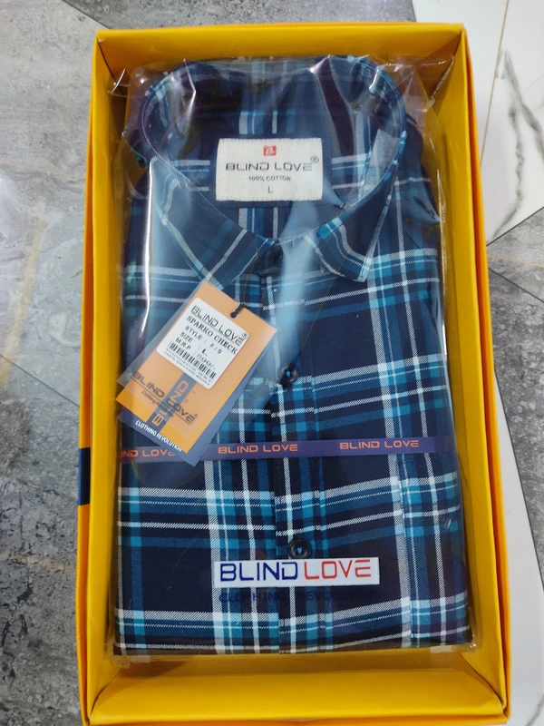 Blind Love Sparko Check Full Shirt - ASST, L
