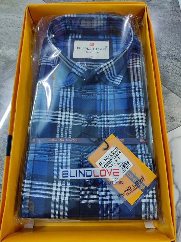 Blind Love Sparko Check Full Shirt - ASST, L