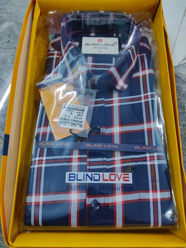 Blind Love Sparko Check Full Shirt - ASST, L