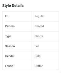 Genius Girls Basic Short - ASST, 38 cm (3-4 y)
