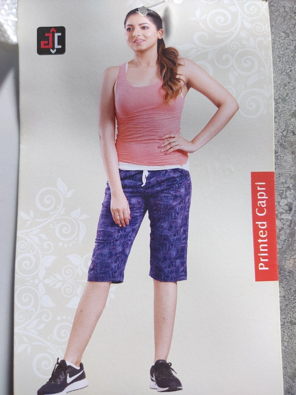 Day Care Printed Capri - ASST, M