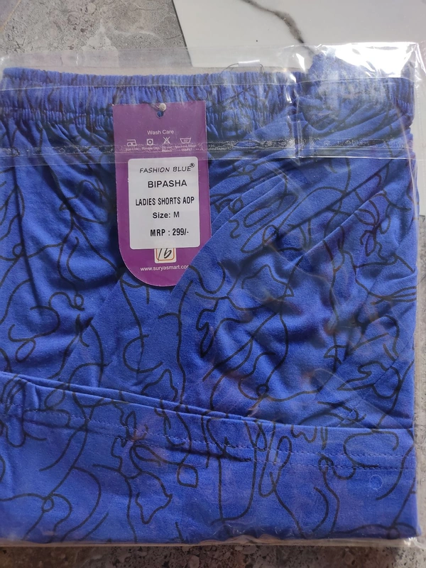 Fashion Blue Bipasha Ladies Short - ASST, M