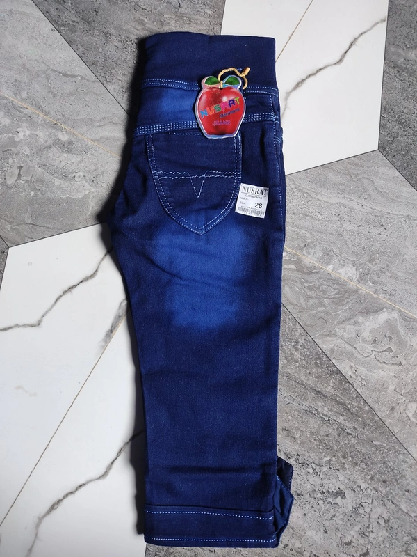 Nusrat Ladies Jeans Capri - ASST, 30