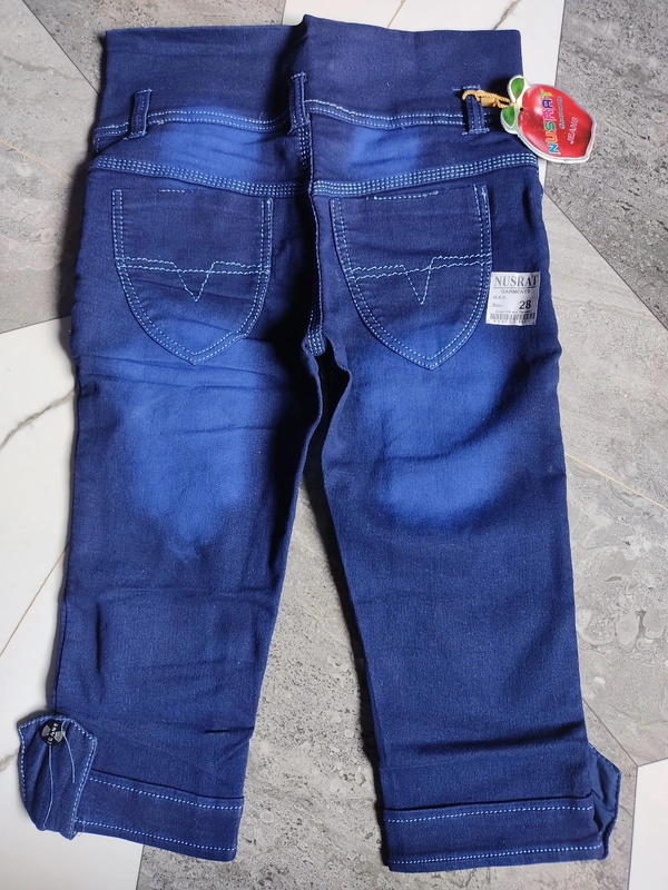 Nusrat Ladies Jeans Capri - ASST, 30