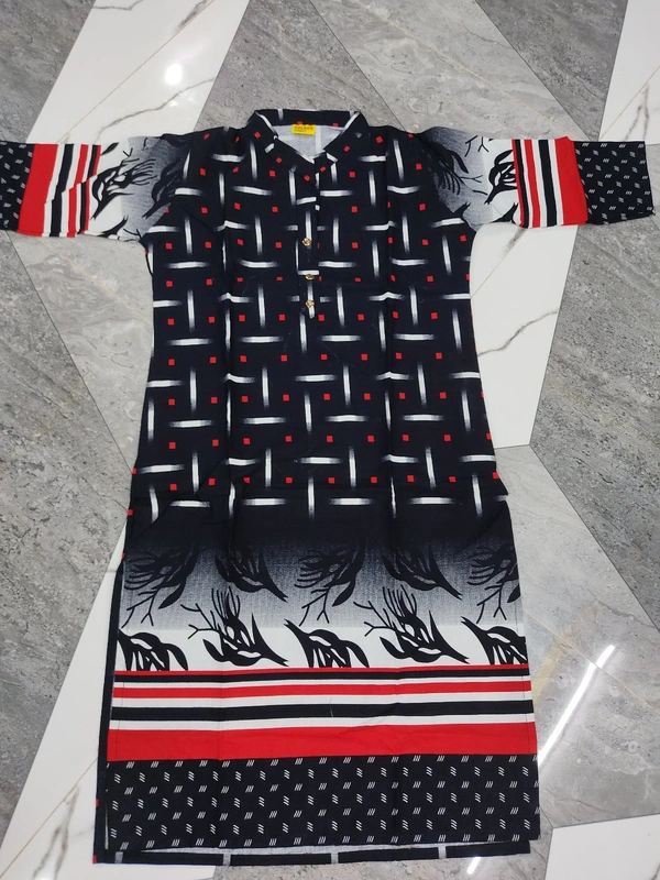 Golden Cotton Kurti - ASST, Regular