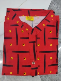 Golden Cotton Kurti - ASST, Regular