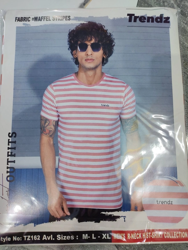 Trendz Outfits Round Neck T-shirts - ASST, M