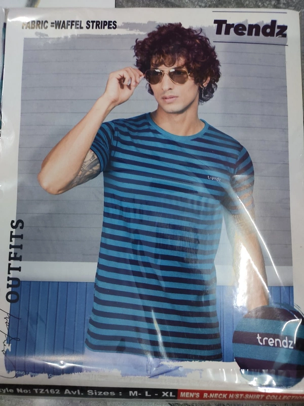 Trendz Outfits Round Neck T-shirts - ASST, M