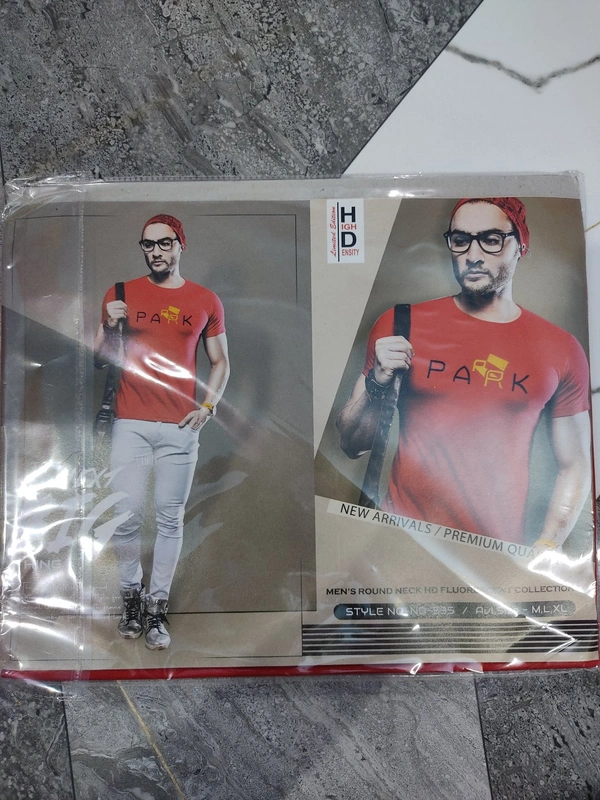 HD (High Density) Round Neck T-shirts - ASST, L