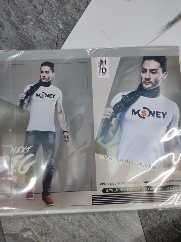 HD (High Density) Round Neck T-shirts - ASST, L