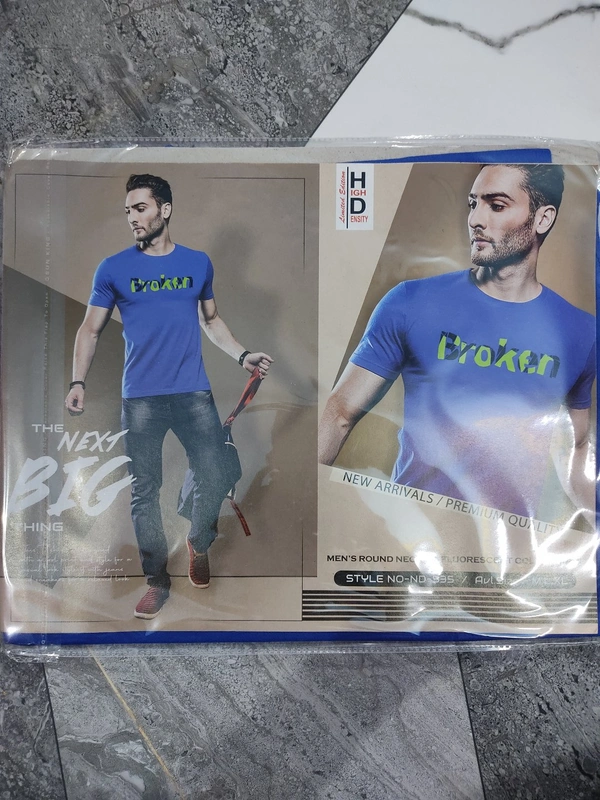 HD (High Density) Round Neck T-shirts - ASST, L