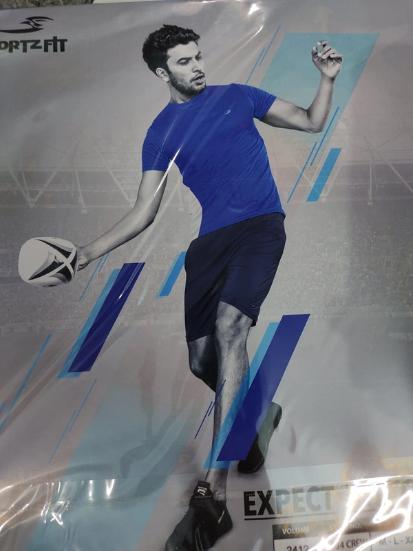Sportz Fit Sports Round Neck T-shirts - ASST, M