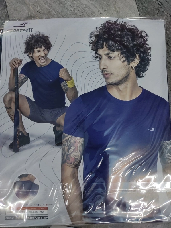 Sportz Fit Sports Round Neck T-shirts - ASST, L