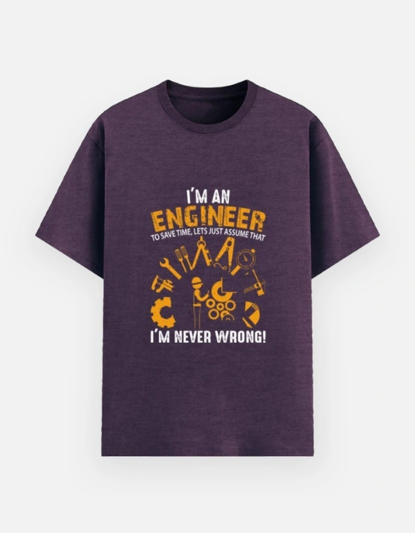 Engineering print t shirt