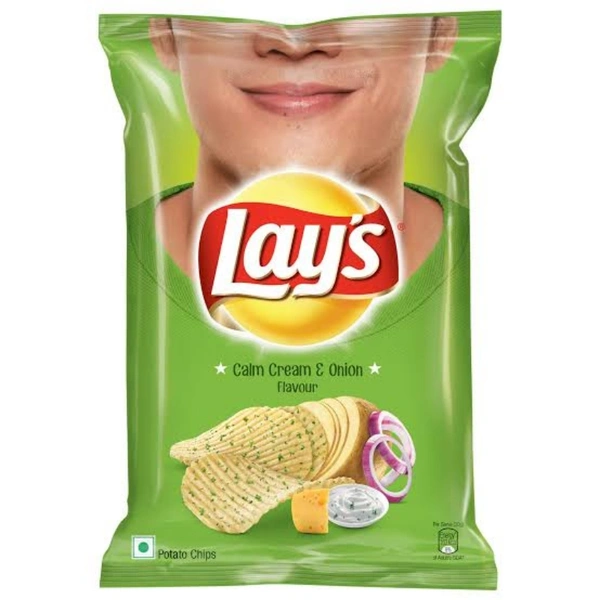 Lays American Style Cream & Onion Flavour - 52 gm
