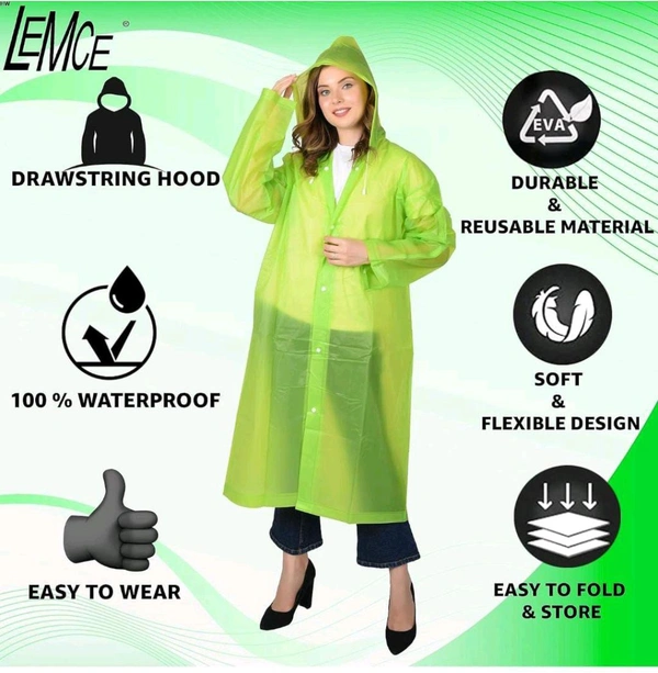 Rain Coat Free Size (Pack Of 2)