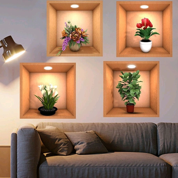Adhesive Sticker Set Of 4 