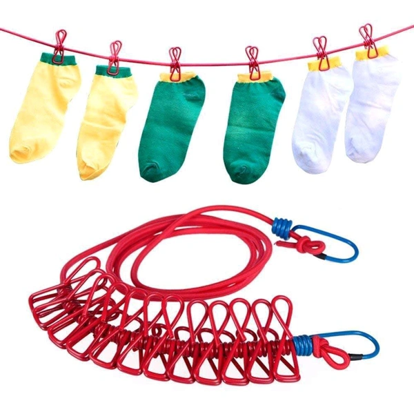 12 Clips Stretchable Wire 