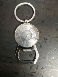 Calendar Keychain With Opener 
