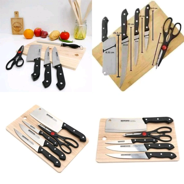 Knife Set With Chopping Board 