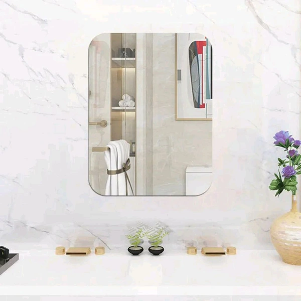 Adhesive Unbreakable Rectangular Mirror 