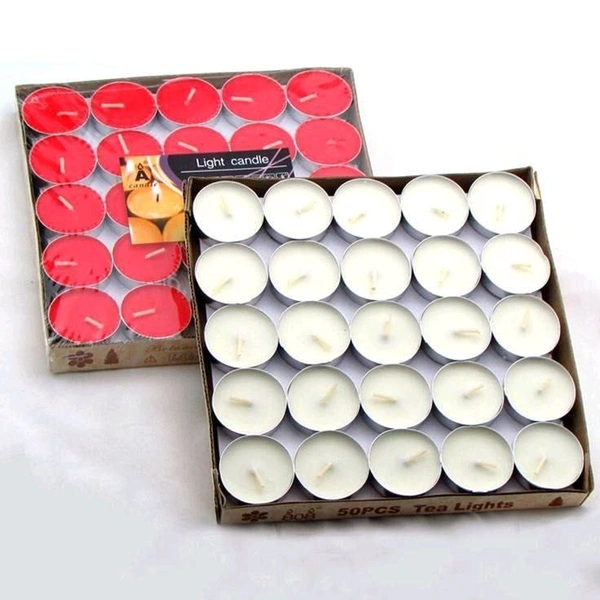 50 Pieces Tea Light Candle 