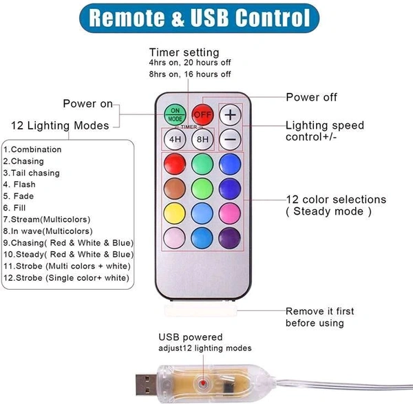 Adhesive Light With Remote (10 METER)