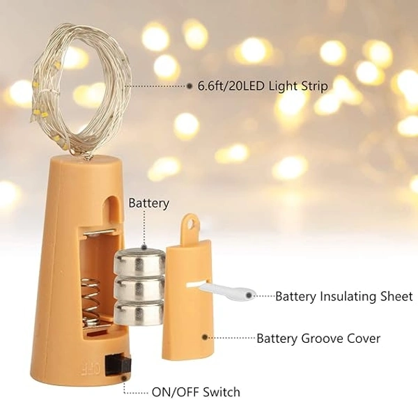 Cork Light  (Pack Of 2) Without Bottle 