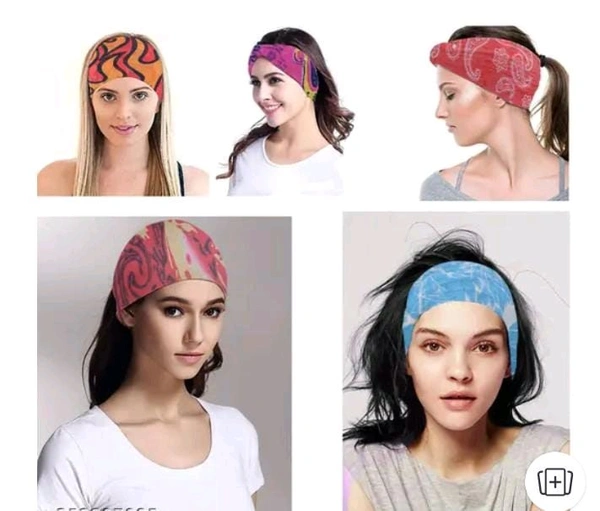 5 In 1 Mask Neck Band (Bandana) Printed 