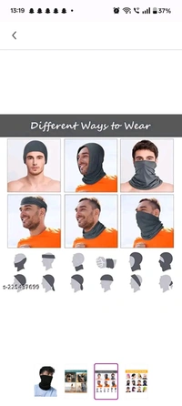 5 In 1 Mask Neck Band (Bandana) Printed 