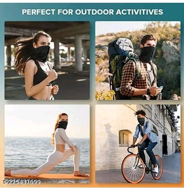 5 In 1 Mask Neck Band (Bandana) Black